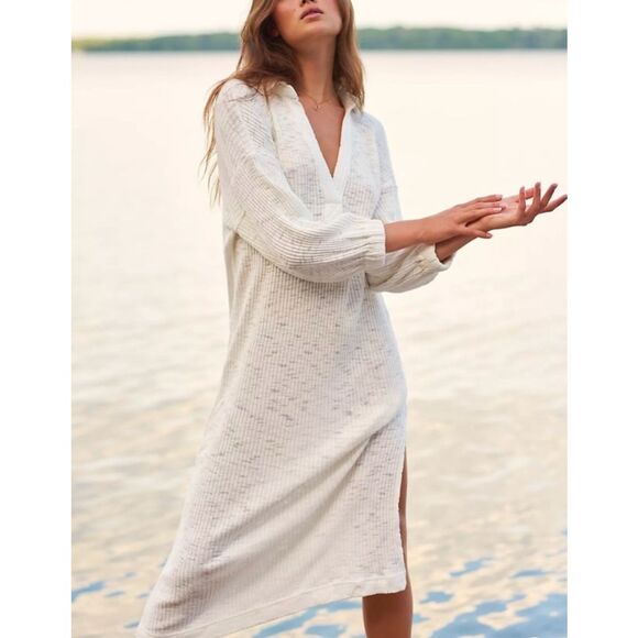 Free People Beach Pacific Knit Maxi Dress Size L - Picture 2 of 8
